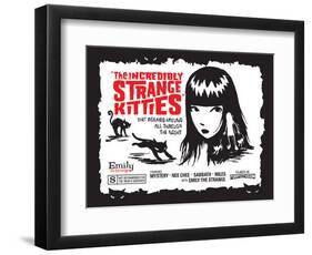 Incredibly Strange Kitties-Emily the Strange-Framed Photographic Print