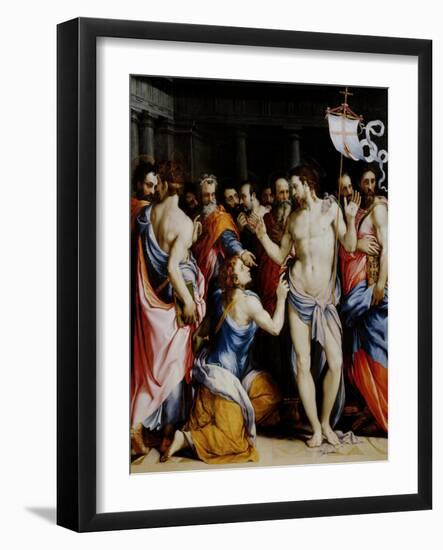 Incredulity of St. Thomas-Francesco Salviati-Framed Giclee Print