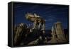 Incricate Sand Tufa Formations Along the Shores of Mono Lake, California-null-Framed Stretched Canvas