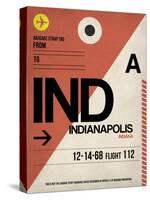 IND Indianapolis Luggage Tag 1-NaxArt-Stretched Canvas