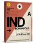 IND Indianapolis Luggage Tag 1-NaxArt-Stretched Canvas