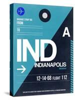 IND Indianapolis Luggage Tag 2-NaxArt-Stretched Canvas