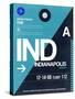 IND Indianapolis Luggage Tag 2-NaxArt-Stretched Canvas