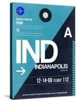 IND Indianapolis Luggage Tag 2-NaxArt-Stretched Canvas