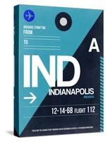 IND Indianapolis Luggage Tag 2-NaxArt-Stretched Canvas