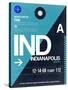 IND Indianapolis Luggage Tag 2-NaxArt-Stretched Canvas