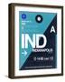 IND Indianapolis Luggage Tag 2-NaxArt-Framed Art Print