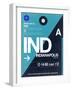 IND Indianapolis Luggage Tag 2-NaxArt-Framed Art Print