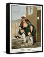 Indecency, 1799-Isaac Robert Cruikshank-Framed Stretched Canvas