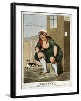 Indecency, 1799-Isaac Robert Cruikshank-Framed Giclee Print