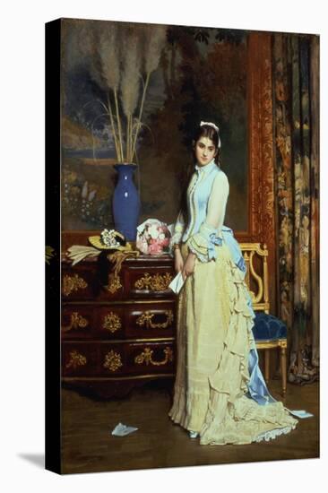Indecision-Charles Baugniet-Stretched Canvas