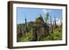 Indein Stupa Complex, Inle Lake, Myanmar-Keren Su-Framed Photographic Print