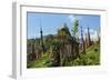 Indein Stupa Complex, Inle Lake, Myanmar-Keren Su-Framed Photographic Print