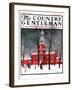 "Indenpendence Hall in Winter," Country Gentleman Cover, January 20, 1923-James Preston-Framed Giclee Print