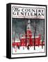 "Indenpendence Hall in Winter," Country Gentleman Cover, January 20, 1923-James Preston-Framed Stretched Canvas