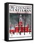 "Indenpendence Hall in Winter," Country Gentleman Cover, January 20, 1923-James Preston-Framed Stretched Canvas