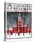 "Indenpendence Hall in Winter," Country Gentleman Cover, January 20, 1923-James Preston-Stretched Canvas
