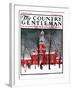 "Indenpendence Hall in Winter," Country Gentleman Cover, January 20, 1923-James Preston-Framed Premium Giclee Print