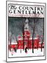 "Indenpendence Hall in Winter," Country Gentleman Cover, January 20, 1923-James Preston-Mounted Giclee Print
