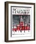 "Indenpendence Hall in Winter," Country Gentleman Cover, January 20, 1923-James Preston-Framed Giclee Print