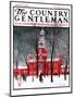 "Indenpendence Hall in Winter," Country Gentleman Cover, January 20, 1923-James Preston-Mounted Giclee Print