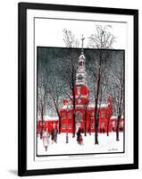 "Indenpendence Hall in Winter,"January 20, 1923-James Preston-Framed Giclee Print