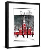 "Indenpendence Hall in Winter,"January 20, 1923-James Preston-Framed Giclee Print