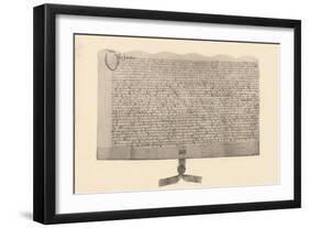 Indenture for the Sale of Land, Signed by Guy Fawkes, (Early 17th Century), 1901-null-Framed Giclee Print