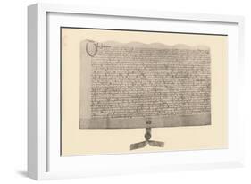 Indenture for the Sale of Land, Signed by Guy Fawkes, (Early 17th Century), 1901-null-Framed Giclee Print