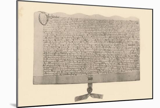Indenture for the Sale of Land, Signed by Guy Fawkes, (Early 17th Century), 1901-null-Mounted Giclee Print