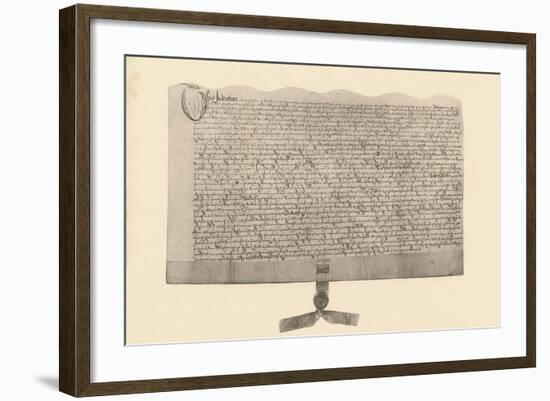 Indenture for the Sale of Land, Signed by Guy Fawkes, (Early 17th Century), 1901-null-Framed Giclee Print