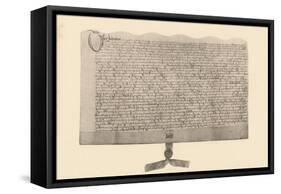 Indenture for the Sale of Land, Signed by Guy Fawkes, (Early 17th Century), 1901-null-Framed Stretched Canvas