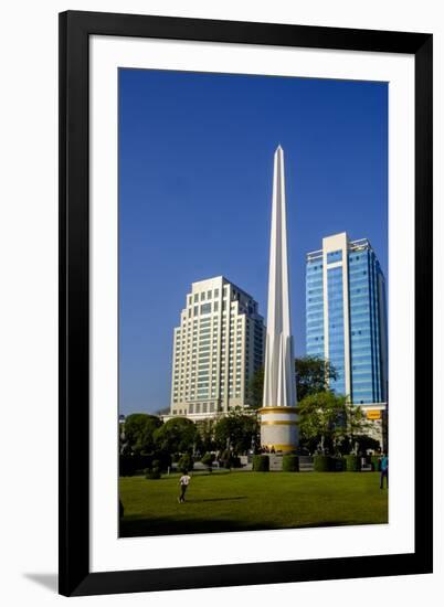 Independance Monument, Old City, Yangon (Rangoon), Myanmar (Burma), Asia-Nathalie Cuvelier-Framed Photographic Print