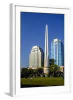 Independance Monument, Old City, Yangon (Rangoon), Myanmar (Burma), Asia-Nathalie Cuvelier-Framed Photographic Print