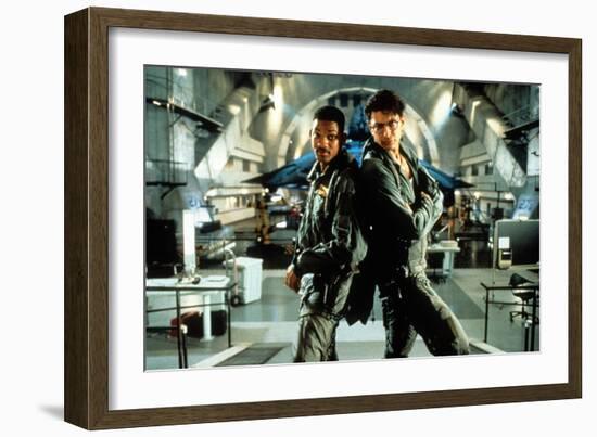 Independence Day De Roland Emmerich Avec Will Smith Et Jeff Goldblum, 1996-null-Framed Photo