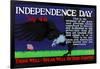 Independence Day July 4Th-null-Framed Art Print