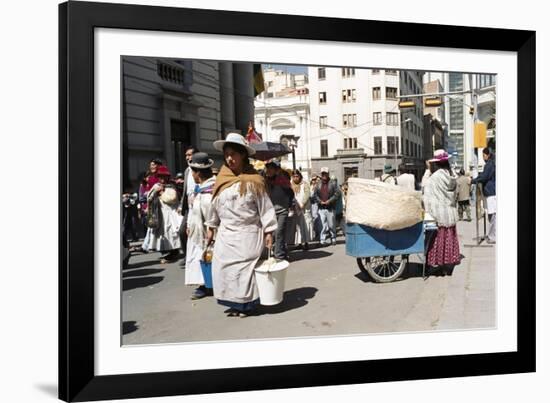 Independence Day Parade, La Paz, Bolivia, South America-Mark Chivers-Framed Photographic Print