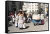 Independence Day Parade, La Paz, Bolivia, South America-Mark Chivers-Framed Stretched Canvas