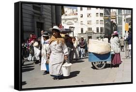 Independence Day Parade, La Paz, Bolivia, South America-Mark Chivers-Framed Stretched Canvas