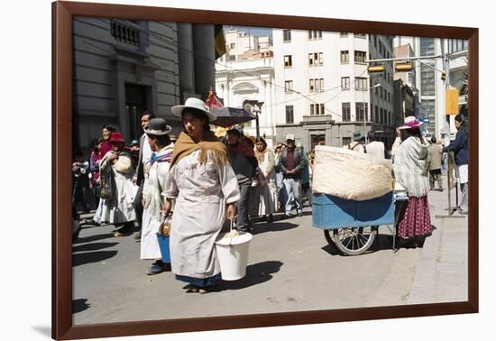 Independence Day Parade, La Paz, Bolivia, South America-Mark Chivers-Framed Photographic Print