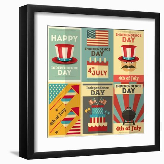 Independence Day-elfivetrov-Framed Art Print