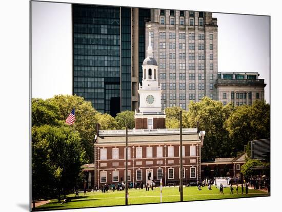 Independence Hall and Pennsylvania State House Buildings, Philadelphia, Pennsylvania, US-Philippe Hugonnard-Mounted Photographic Print