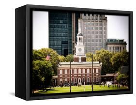 Independence Hall and Pennsylvania State House Buildings, Philadelphia, Pennsylvania, US-Philippe Hugonnard-Framed Stretched Canvas