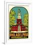 Independence Hall, Philadelphia, Decal-null-Framed Art Print