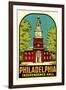 Independence Hall, Philadelphia, Decal-null-Framed Art Print