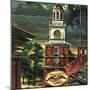 "Independence Hall, Philadelphia, Pa.," June 2, 1945-Allen Saalburg-Mounted Premium Giclee Print