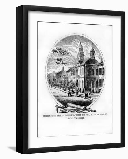 Independence Hall, Philadelphia, Pennsylvania, USA, 1872-null-Framed Giclee Print