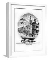 Independence Hall, Philadelphia, Pennsylvania, USA, 1872-null-Framed Giclee Print