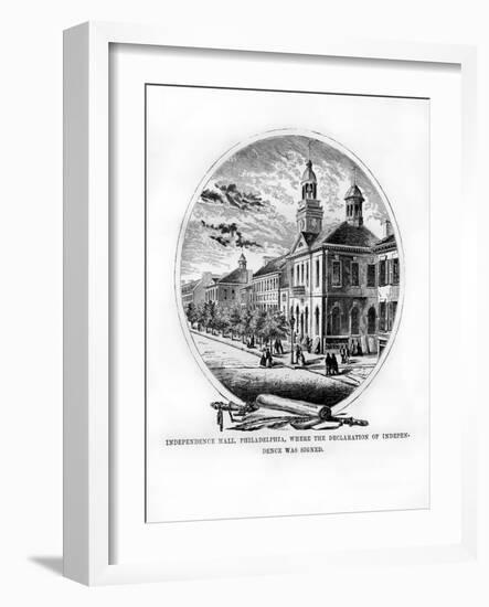 Independence Hall, Philadelphia, Pennsylvania, USA, 1872-null-Framed Giclee Print