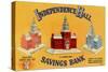 Independence Hall Savings Bank-Curt Teich & Company-Stretched Canvas